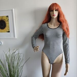 Bodysuit - Houndstooth pattern